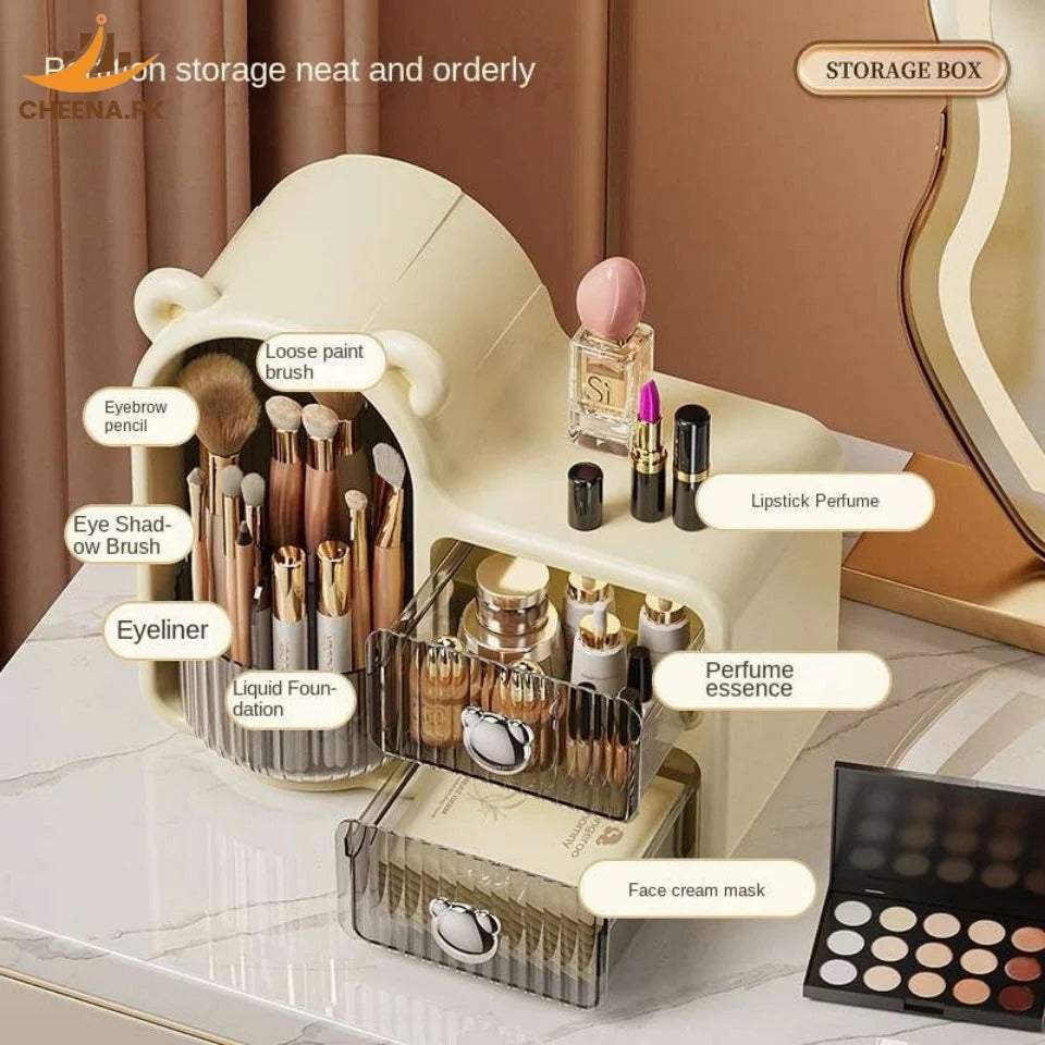 Plastic Cosmetic Organizer with Drawers in Pakistan – Stylish Makeup & Skincare