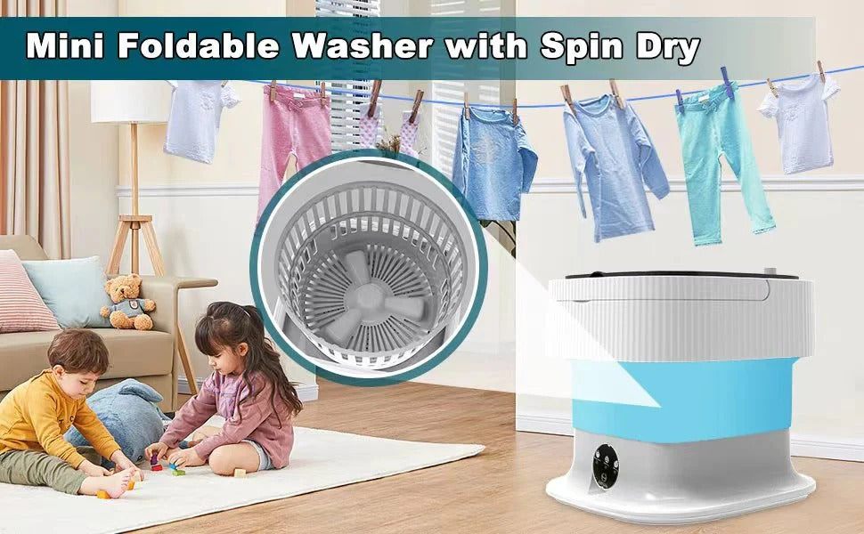 Powerful Mini Foldable Washing Machine with dryer and Foldable Washing Machine