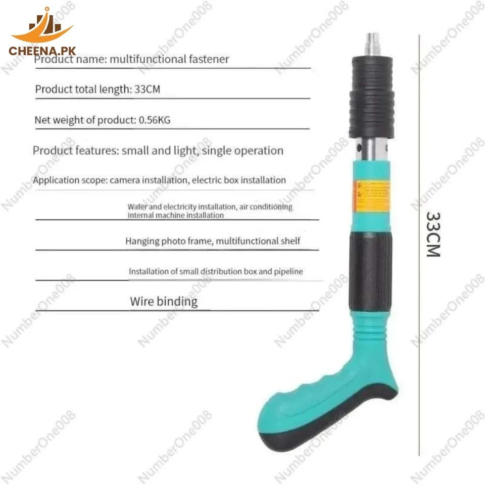 Concrete Nail Machine Kit with Free Nails,5 Speed Adjustable Manual Steel Nailer