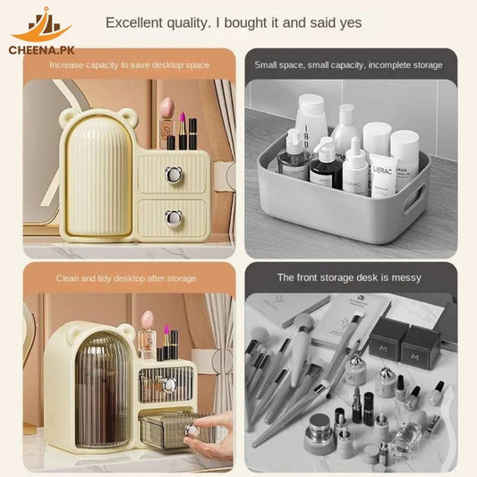 Plastic Cosmetic Organizer with Drawers in Pakistan – Stylish Makeup & Skincare